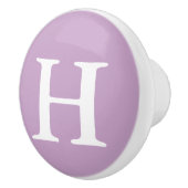 Lila monogrammen keramische knop (Rechts)