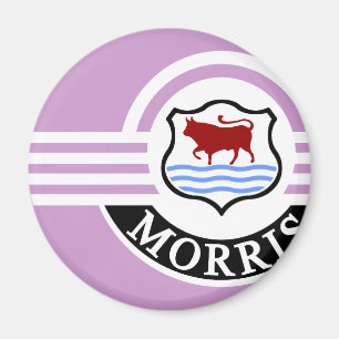 Lila Morris Minor Koelkast Magneet