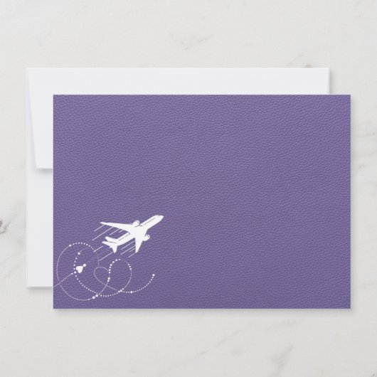 Lila New Yorks paspoort Bedankkaart (Achterkant)