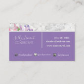 Lila nieuwsgierigheid visitekaartje (Achterkant)