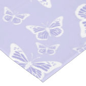 Lila Paars- en witte vlinderpatroonpatroon Tafelkleed (Gekanteld)