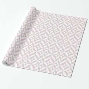 Lila Paars geometrisch decomgrenzingspatroon Cadeaupapier
