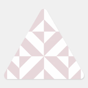 Lila Paars geometrisch decomgrenzingspatroon Driehoek Sticker