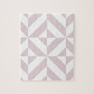 Lila Paars geometrisch decomgrenzingspatroon Legpuzzel