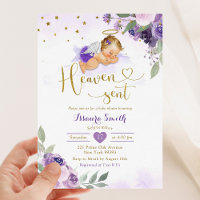 Lila Paarse Blonde Baby Heaven Zond Baby shower