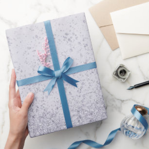 Lila Paarse faux glitter Cadeaupapier