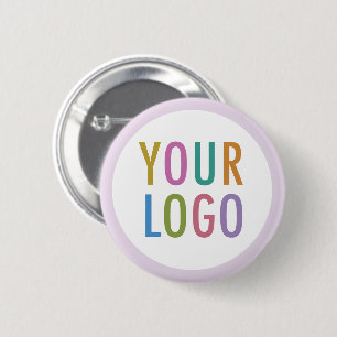 Lila Paarse Pin Back Button Custom Logo Badge
