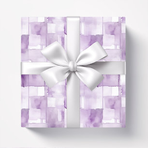 Lila Paarse Waterverf Abstract Cadeaupapier