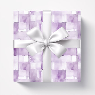Lila Paarse Waterverf Abstract Cadeaupapier