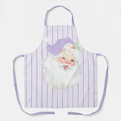 Lila Paarse  winnaar kerstgeschreeuw Schort (Voorkant)