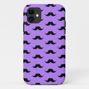 Lila patroon van vlekken iPhone 11 hoesje