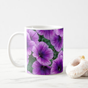 Lila Petunia Flowers Koffiemok