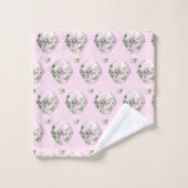 LILA PINK HOT AIR BALLOON BATHROOM TOWEL SET BAD HANDDOEK (Wasdoekje)