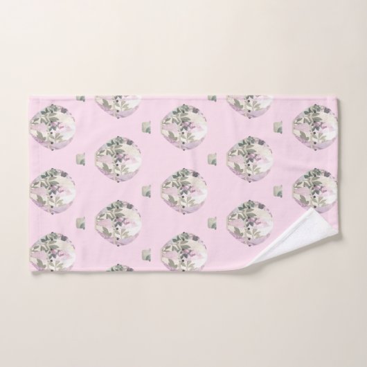 LILA PINK HOT AIR BALLOON BATHROOM TOWEL SET BAD HANDDOEK (Handdoek)