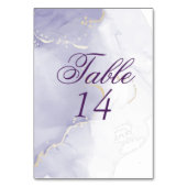 Lila Plum Paarse Waterverf Splash Kaart (Achterkant)