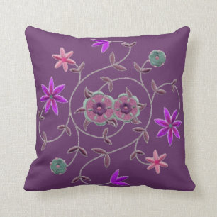 Lila Plum Spring Flower Garden Kussens