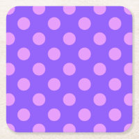 Lila polka-punten op de rand van de periwinkle