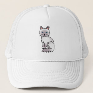 Lila punt Birman / Ragdoll Cute Cartoon Cat Trucker Pet