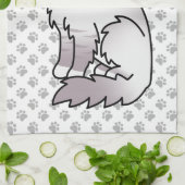 Lila punt Tabby Birman/Ragdoll Cute Cat & Paws Theedoek (Gevouwen)