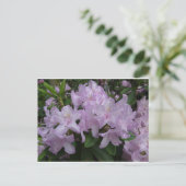 Lila Rhododendron Flowers DIY Briefkaart (Staand voorkant)