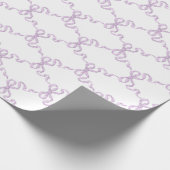 lila Ribbon Trellis Cadeaupapier (Hoek)