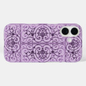 Lila rolpatroon Case-Mate iPhone case (Achterkant (horizontaal))