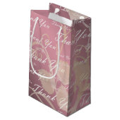 lila, roos, goud, zilver, bedankt + u, bloemen, sm klein cadeauzakje (Achterkant Gekanteld)