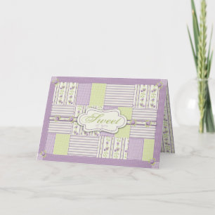 Lila Roos Quilt TY Kaart