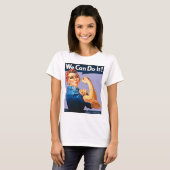 Lila Rosie de Riveter T-Shirt (Voorkant volledig)