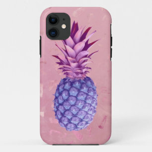 Lila roze anananas iPhone 11 hoesje