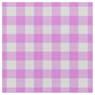 Lila roze geruite Gingham ruit Stof
