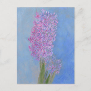 Lila roze hyacinth Vloerschilderij Briefkaart
