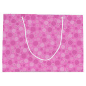 Lila roze tinten met polka dots in retro sixties groot cadeauzakje (Achterkant)