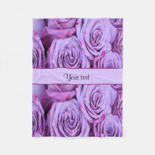 Lila Rozen Fleece Deken
