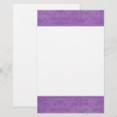 Lila schade briefpapier (Voorkant / Achterkant)