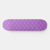 Lila Smile Pattern Skateboard (Horizontaal)