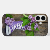 Lila Sneaker Case-Mate iPhone Case (Achterkant (horizontaal))