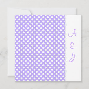 LILA SPOT CRYSTAL WEDDING INVITATION KAART