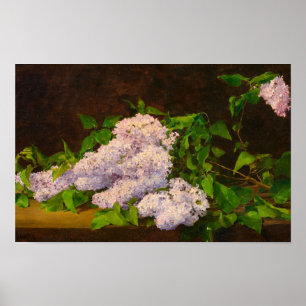 Lila Spray, 1890 door Albert Anker Poster