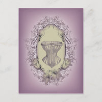 Lila steampunkbruin Victoriaans corset