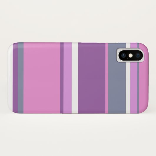 Lila strepen Case-Mate iPhone case (Achterkant (horizontaal))