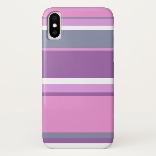 Lila strepen Case-Mate iPhone case (Achterkant)