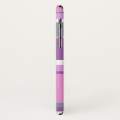 Lila strepen Case-Mate iPhone case (Achterkant/links)