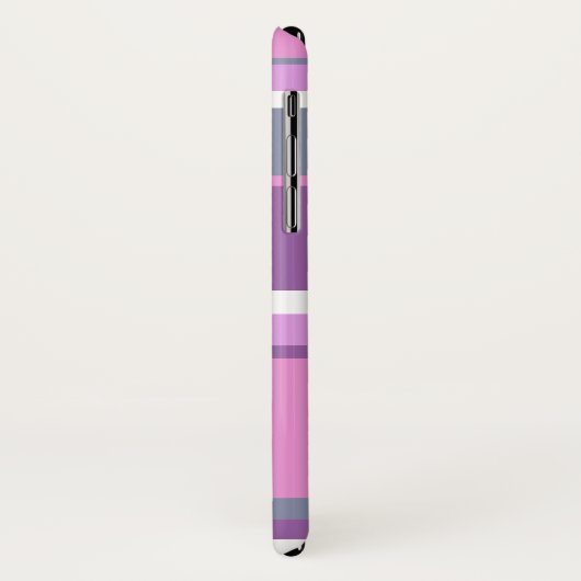 Lila strepen Case-Mate iPhone case (Achterkant/links)
