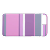 Lila strepen Case-Mate iPhone case (Achterkant (Horizontaal))