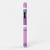Lila strepen Case-Mate iPhone case (Achterkant/rechts)