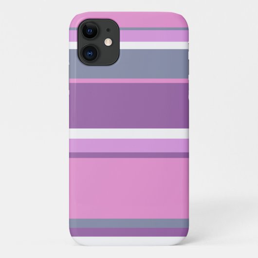 Lila strepen Case-Mate iPhone case (Achterkant)