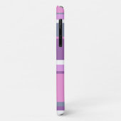 Lila strepen Case-Mate iPhone case (Achterkant/links)