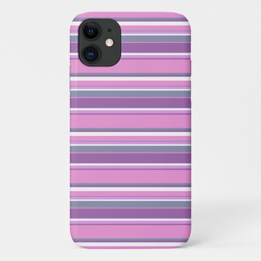 Lila strepen Case-Mate iPhone case (Achterkant)