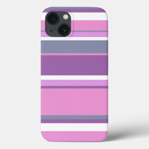 Lila strepen Hoesje-Mate iPhone draagtas 13 Hoesje